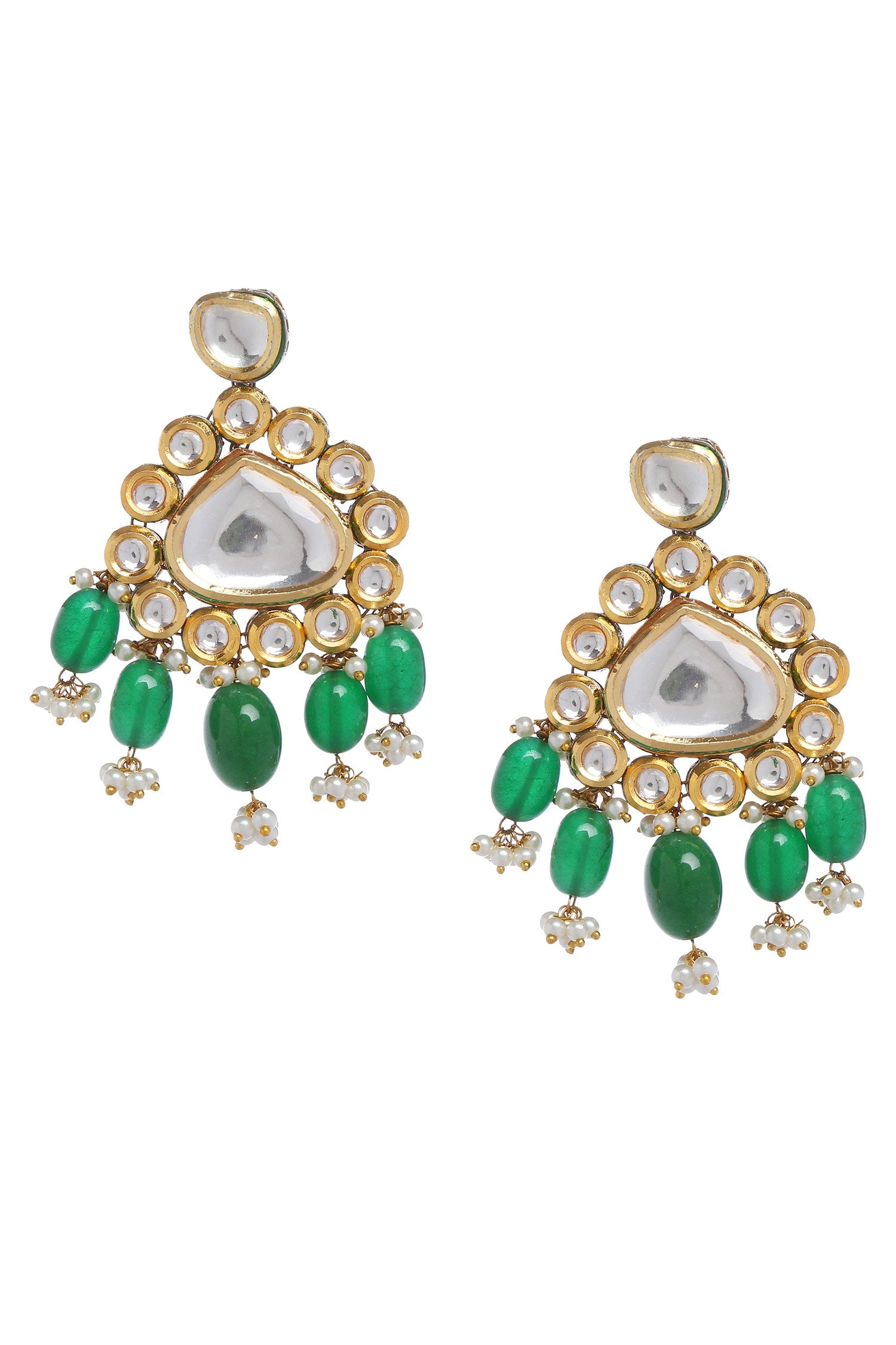 Kundan Stone Drop Pendant Choker Set 