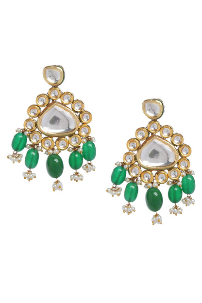 Kundan Stone Drop Pendant Choker Set 