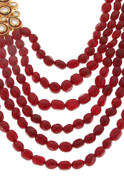 Layered Beaded Necklace Set 