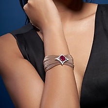 Gold Finish Zircon Handcrafted Bracelet