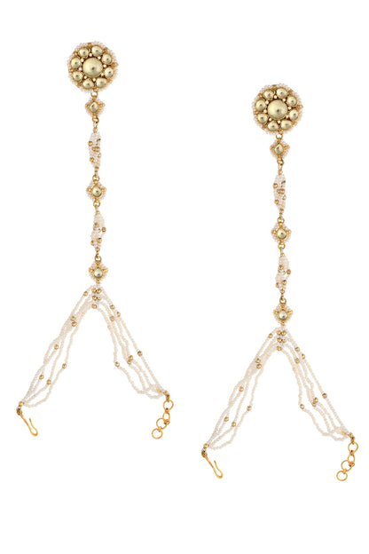Floral Kundan Hathphools Set of 2 