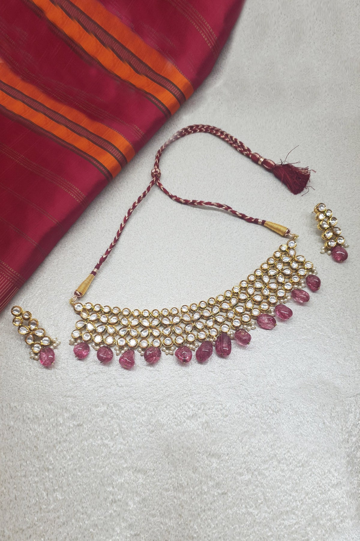  Kundan Choker Set 