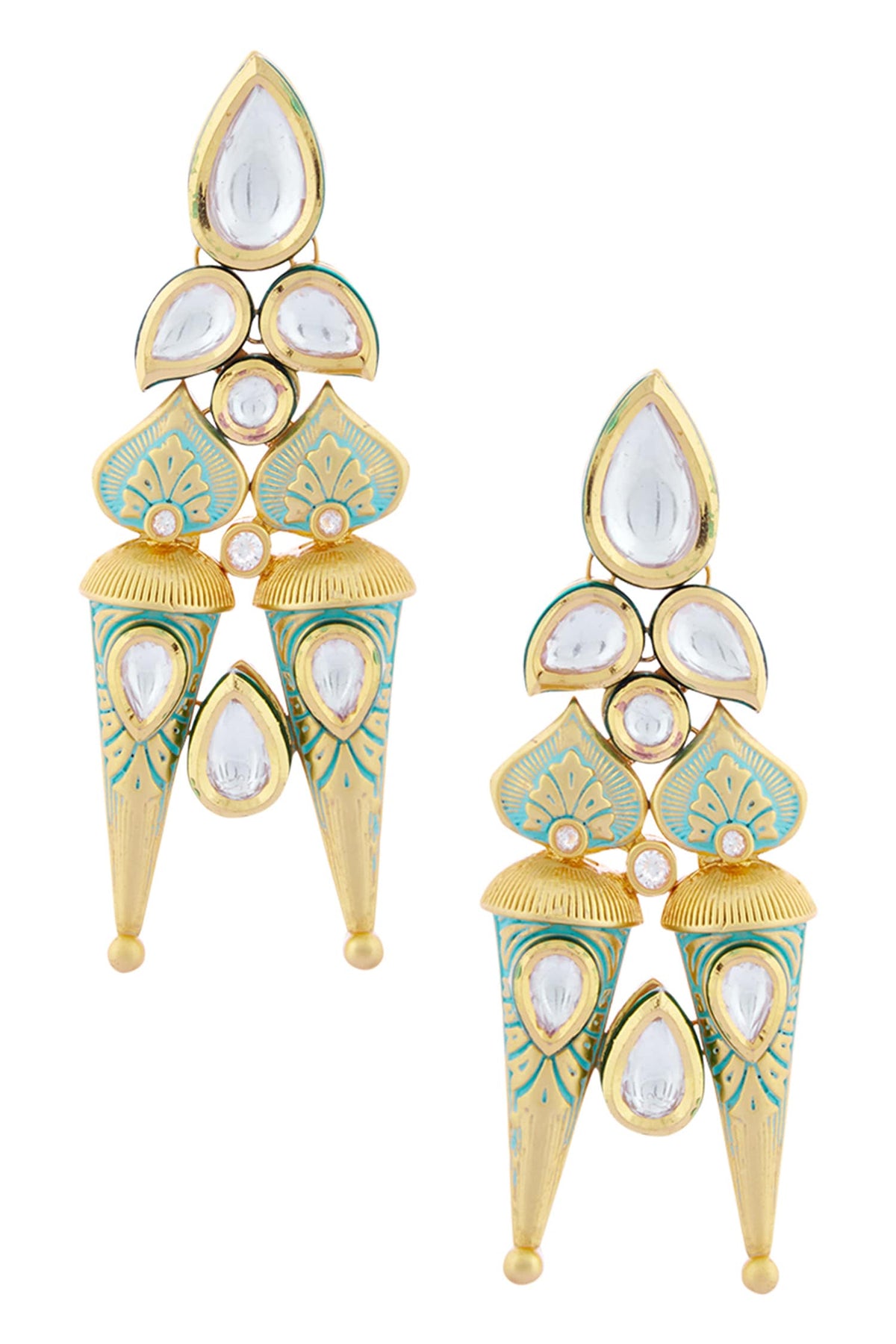 Kundan Meenakari Necklace Set 