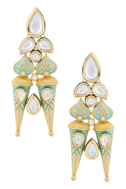 Kundan Meenakari Necklace Set 