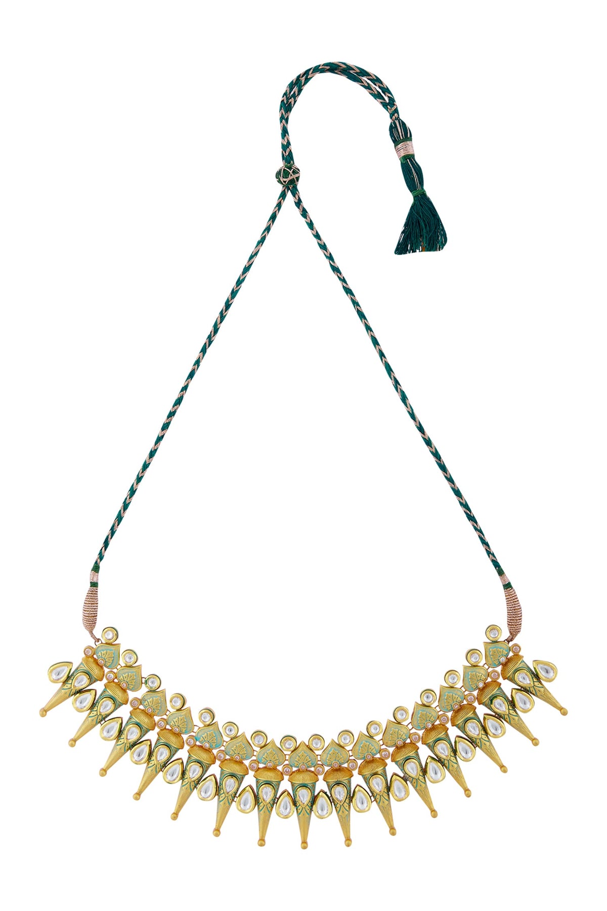 Kundan Meenakari Necklace Set 
