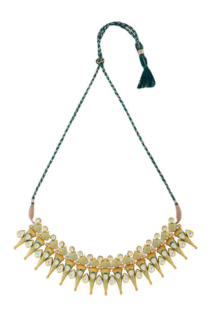 Kundan Meenakari Necklace Set 