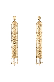 Gold Finish Tale Of Seven Kingdoms Earrings
