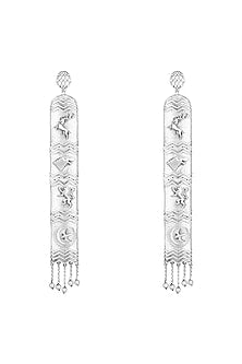 Silver Finish Tale Of Seven Kingdoms Earrings