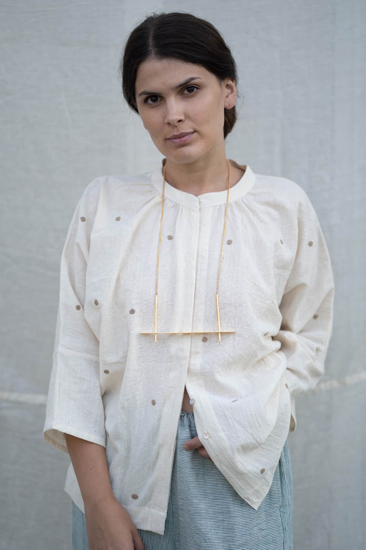Geometric Long Necklace 