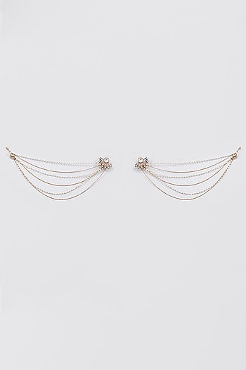 Gold Plated Pearl Stud Earrings