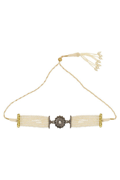 Uncut Diamond Beaded Choker 