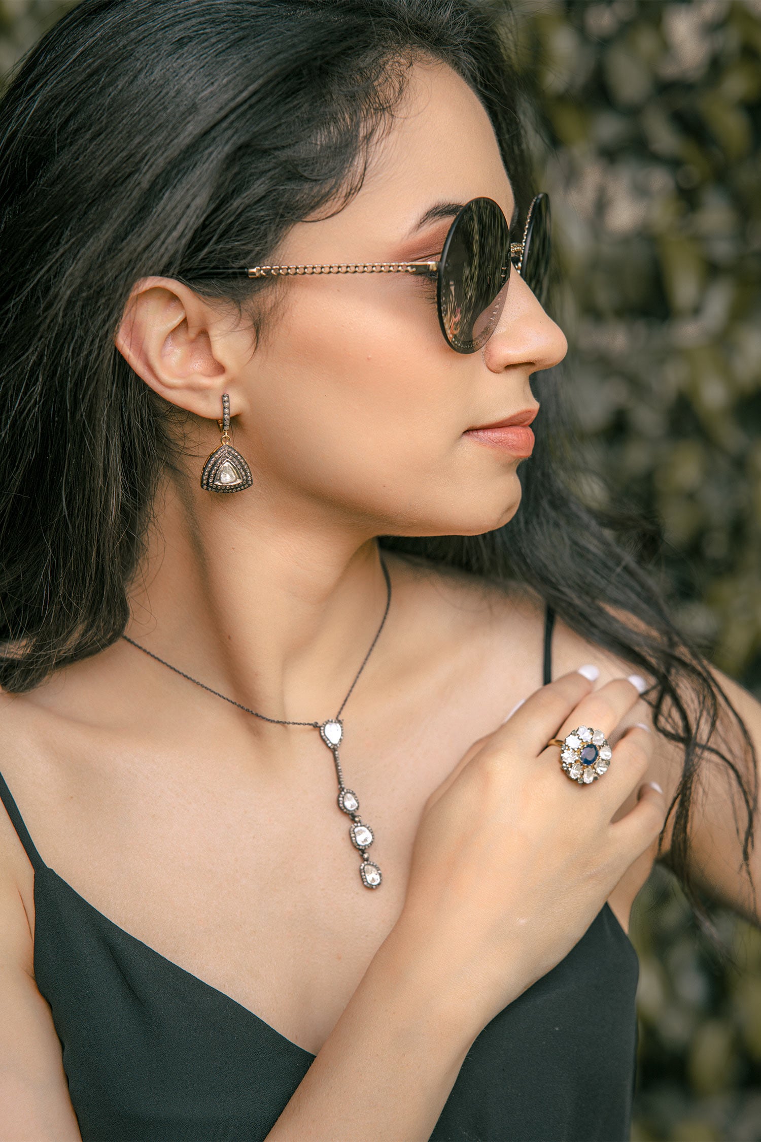 Diamond Ivy Cut Necklace 