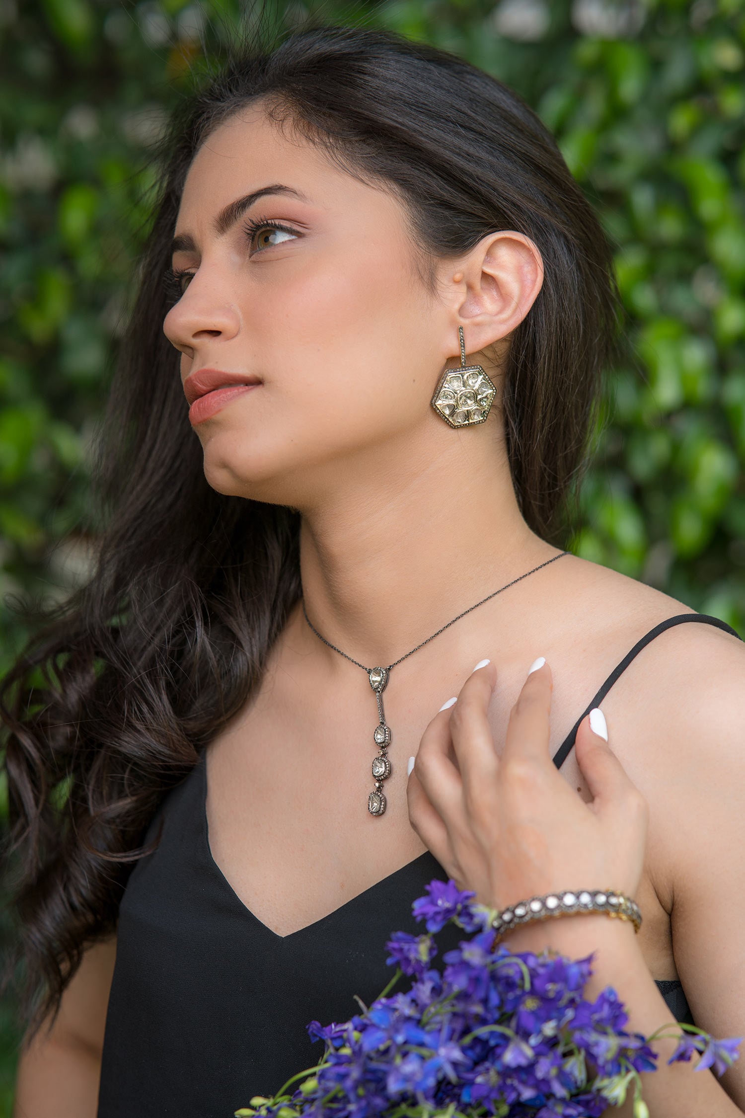 Diamond Ivy Cut Necklace 