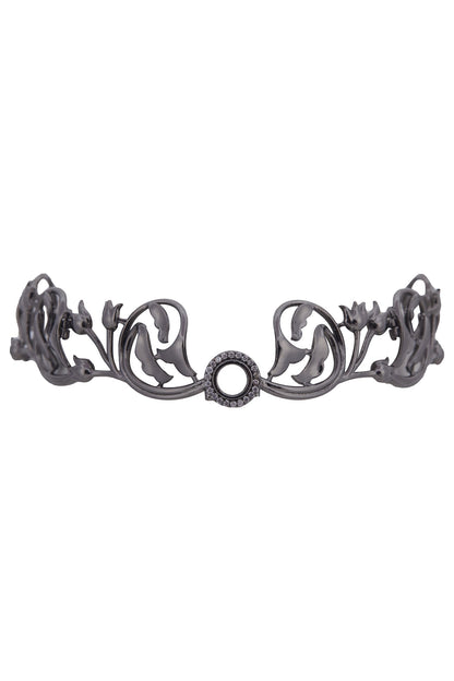 Handcrafted Carved Pendant Choker 