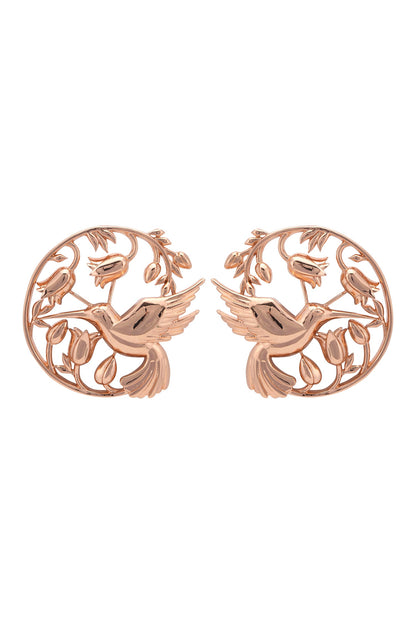 Handcrafted Floral Statement Studs 