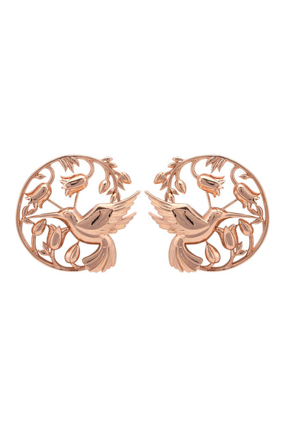 Handcrafted Floral Statement Studs 