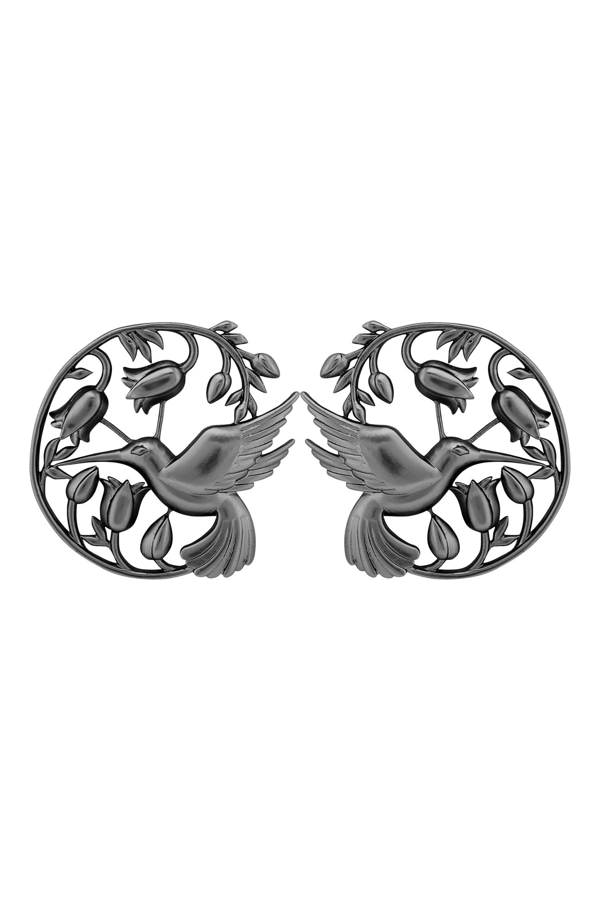 Handcrafted Floral Statement Studs 
