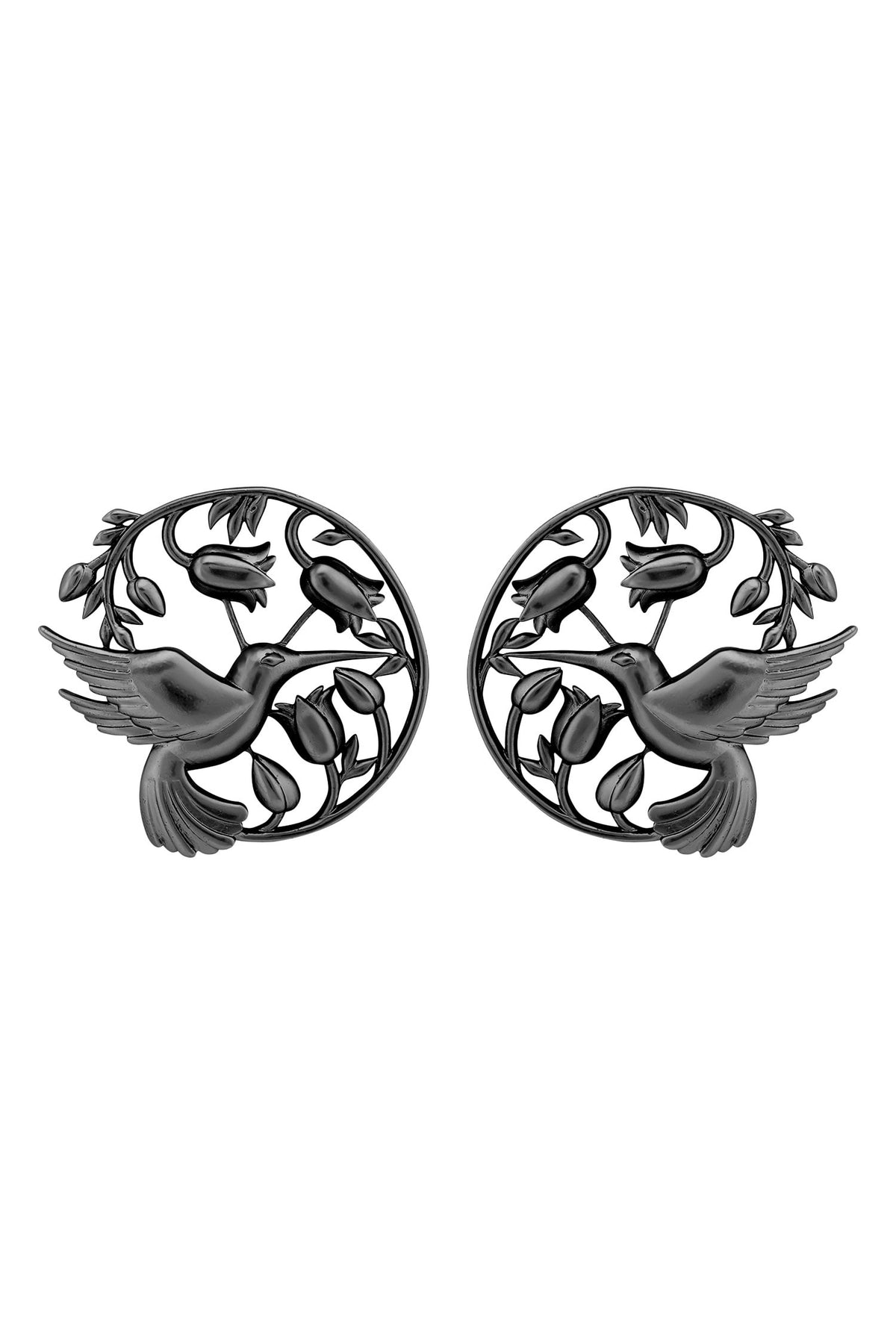 Handcrafted Floral Statement Studs 