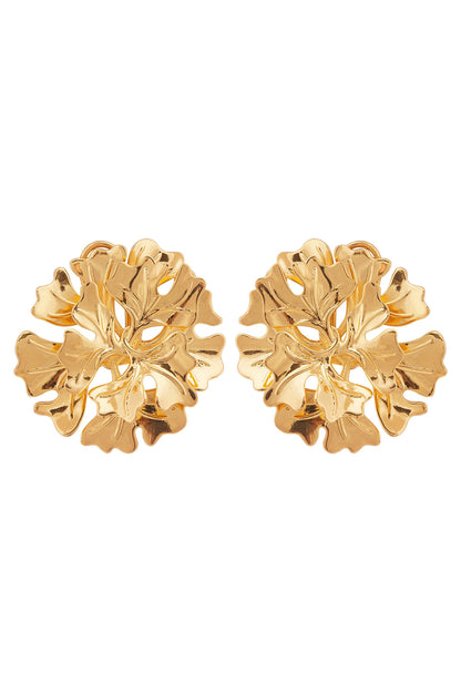 Handcrafted Floral Statement Studs 