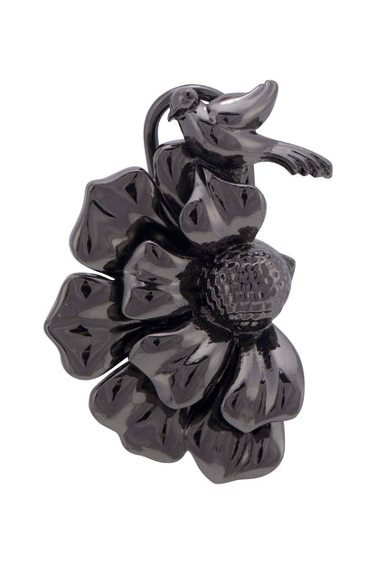Handcrafted Floral Statement Studs 
