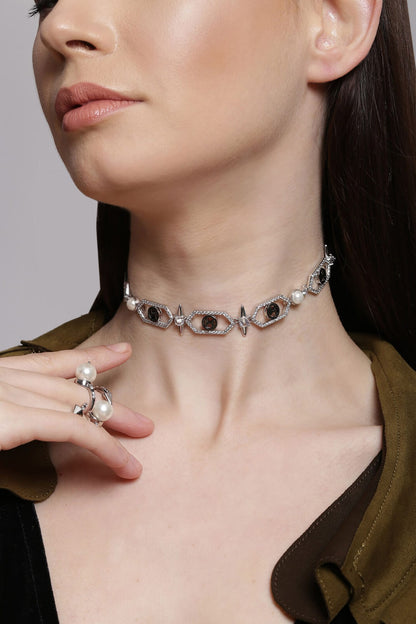 Crystal Geometric Choker 