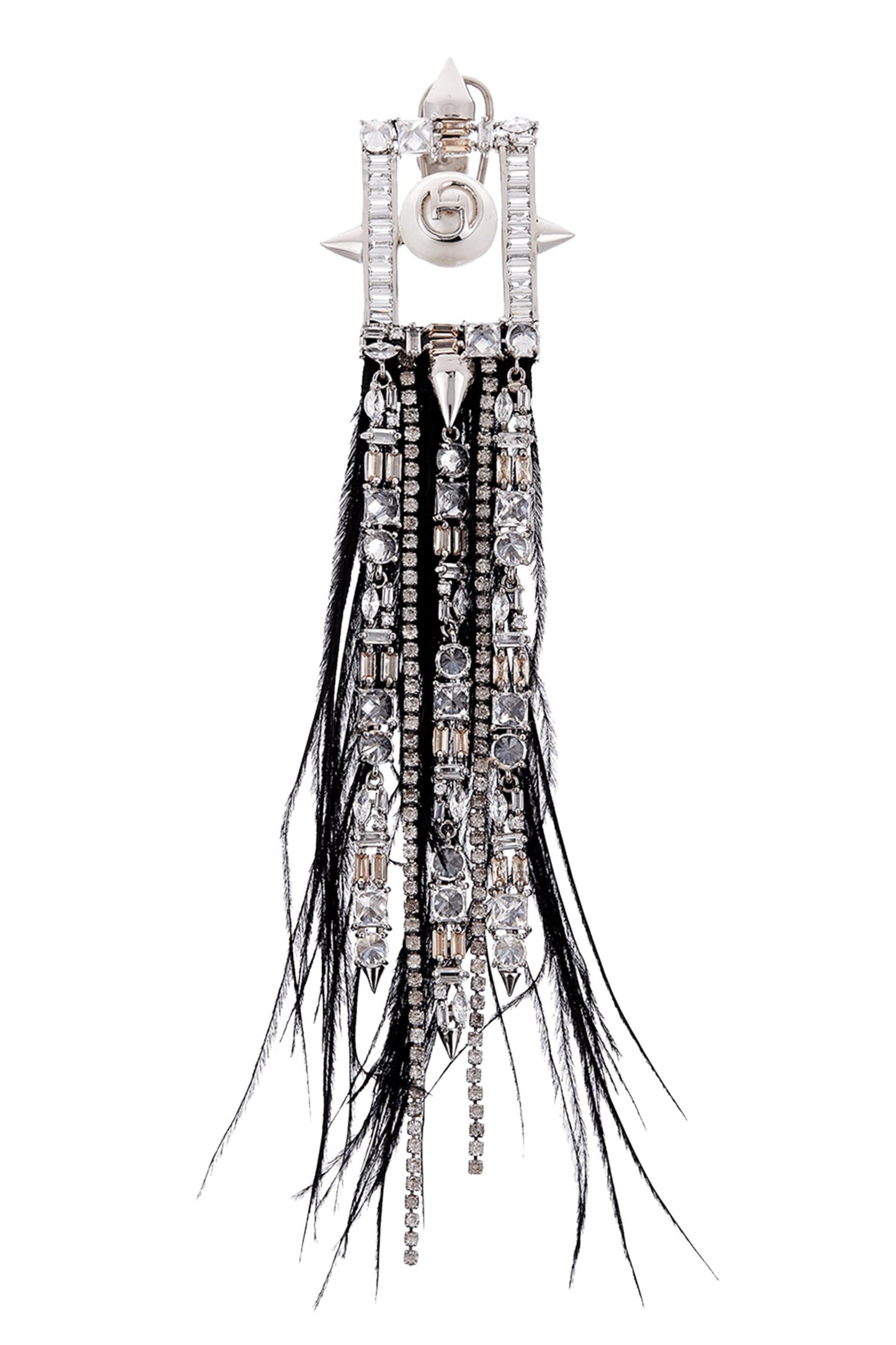Crystal Tassel Long Earrings 
