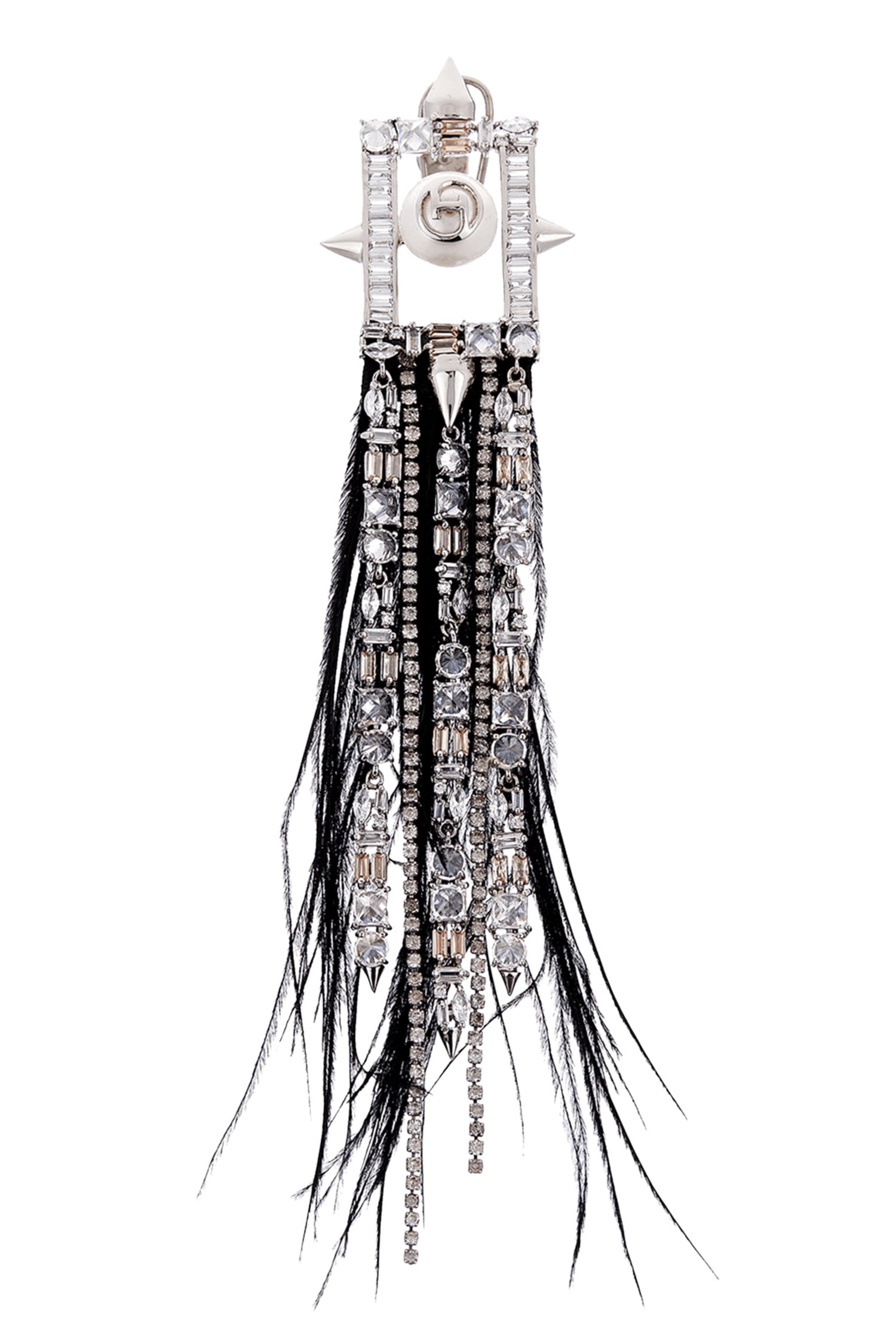 Crystal Tassel Long Earrings 