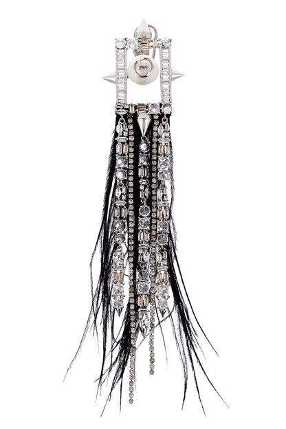Crystal Tassel Long Earrings 