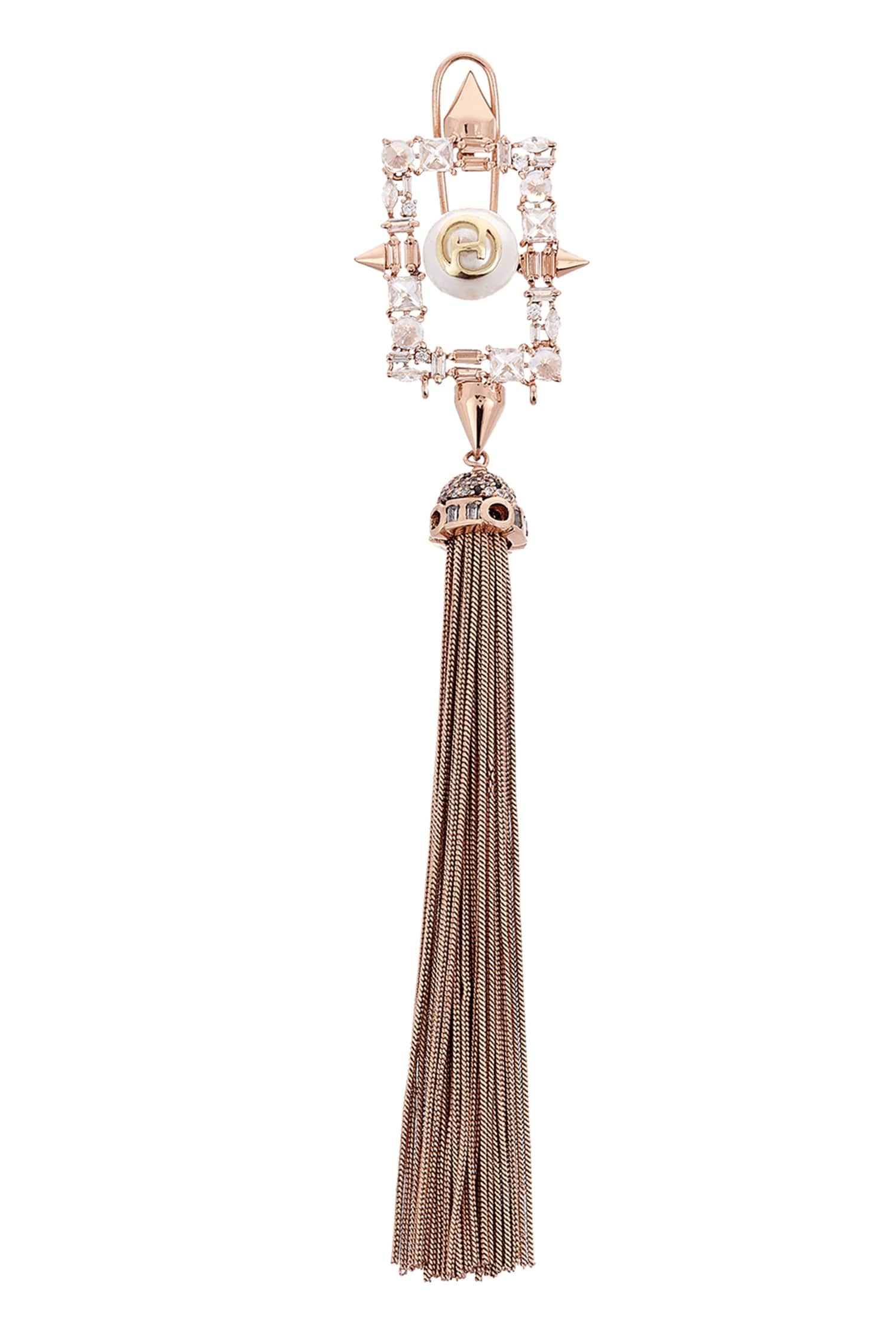 Crystal Tassel Long Earrings 