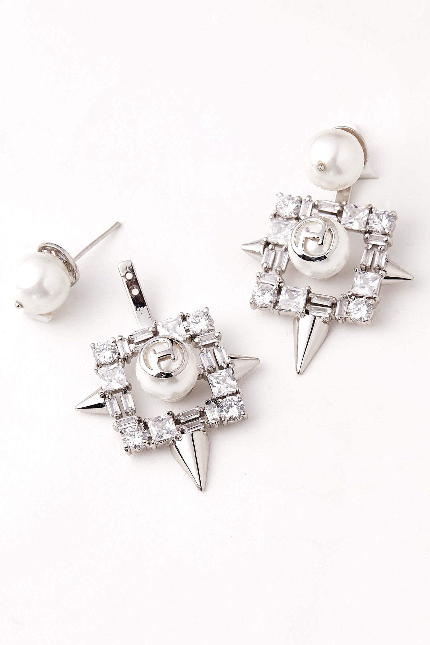 Handcrafted Crystal Geometric Studs 