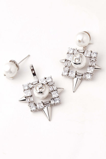 Handcrafted Crystal Geometric Studs 