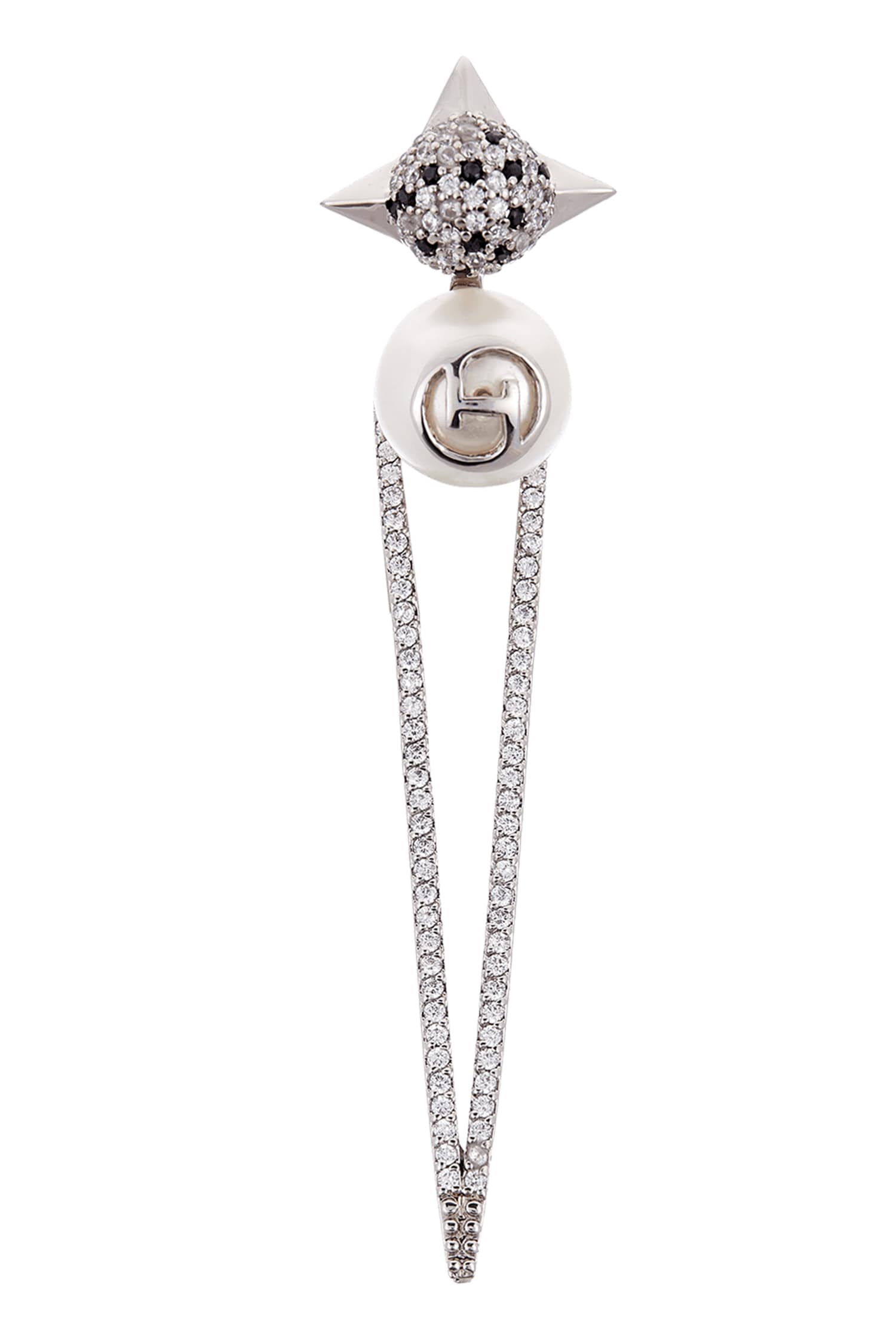 Crystal Spiked Statement Earrings 