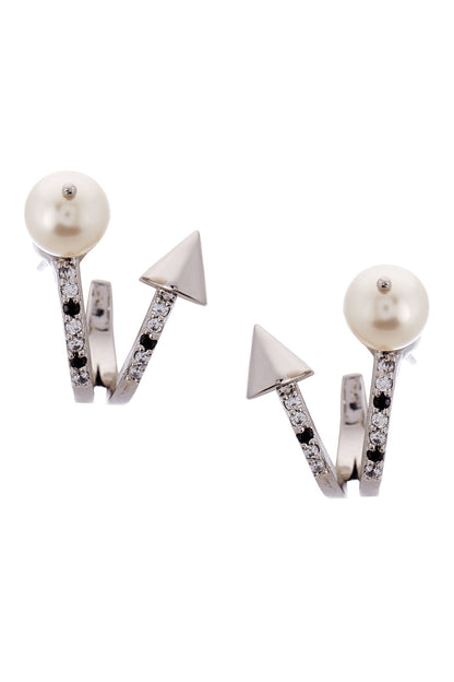 Crystal Spiked Hoops 