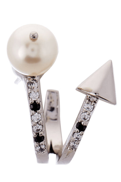 Crystal Spiked Hoops 