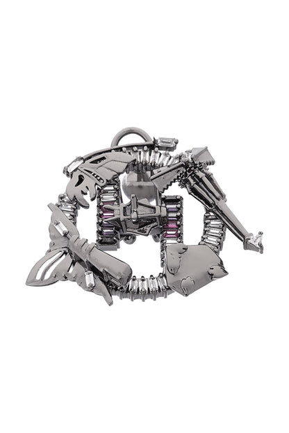Cutwork Crystal Studs 