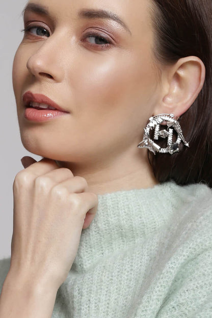 Cutwork Crystal Studs 