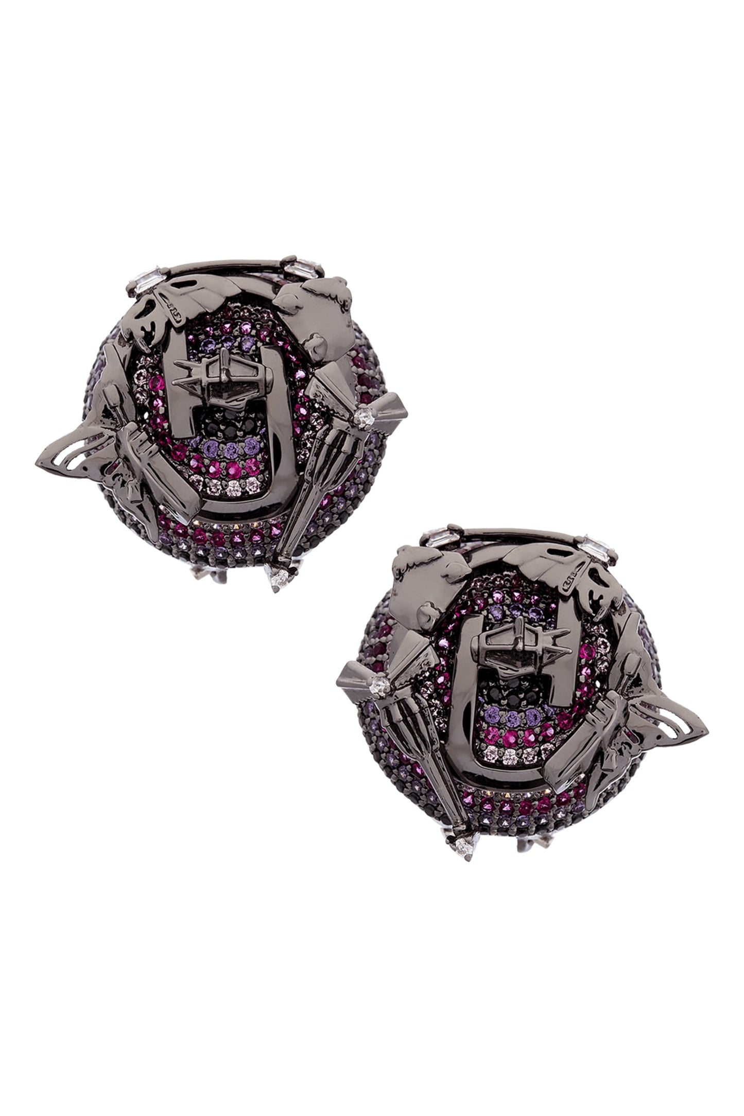 Cutwork Crystal Dome Studs 