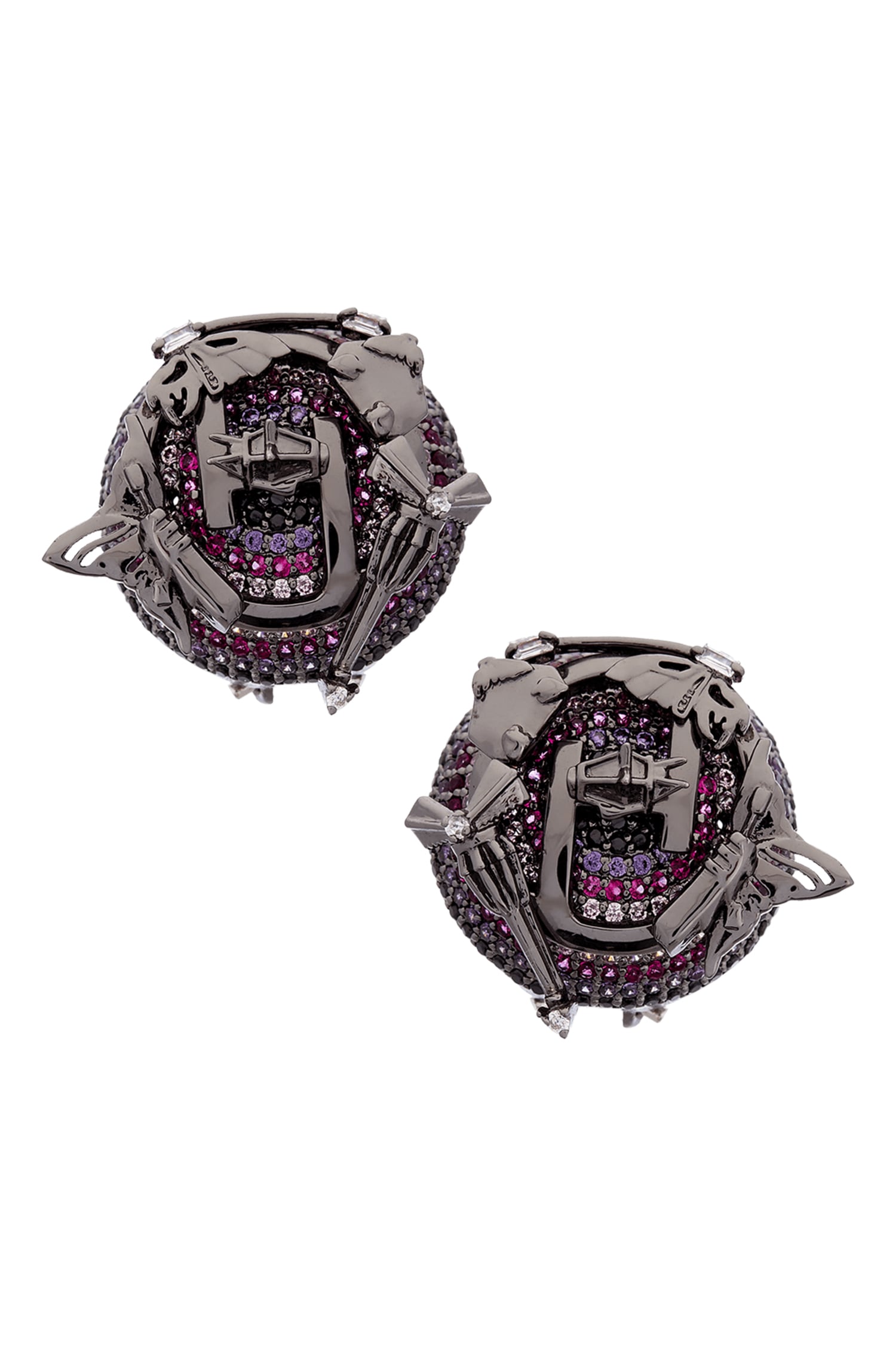 Cutwork Crystal Dome Studs 