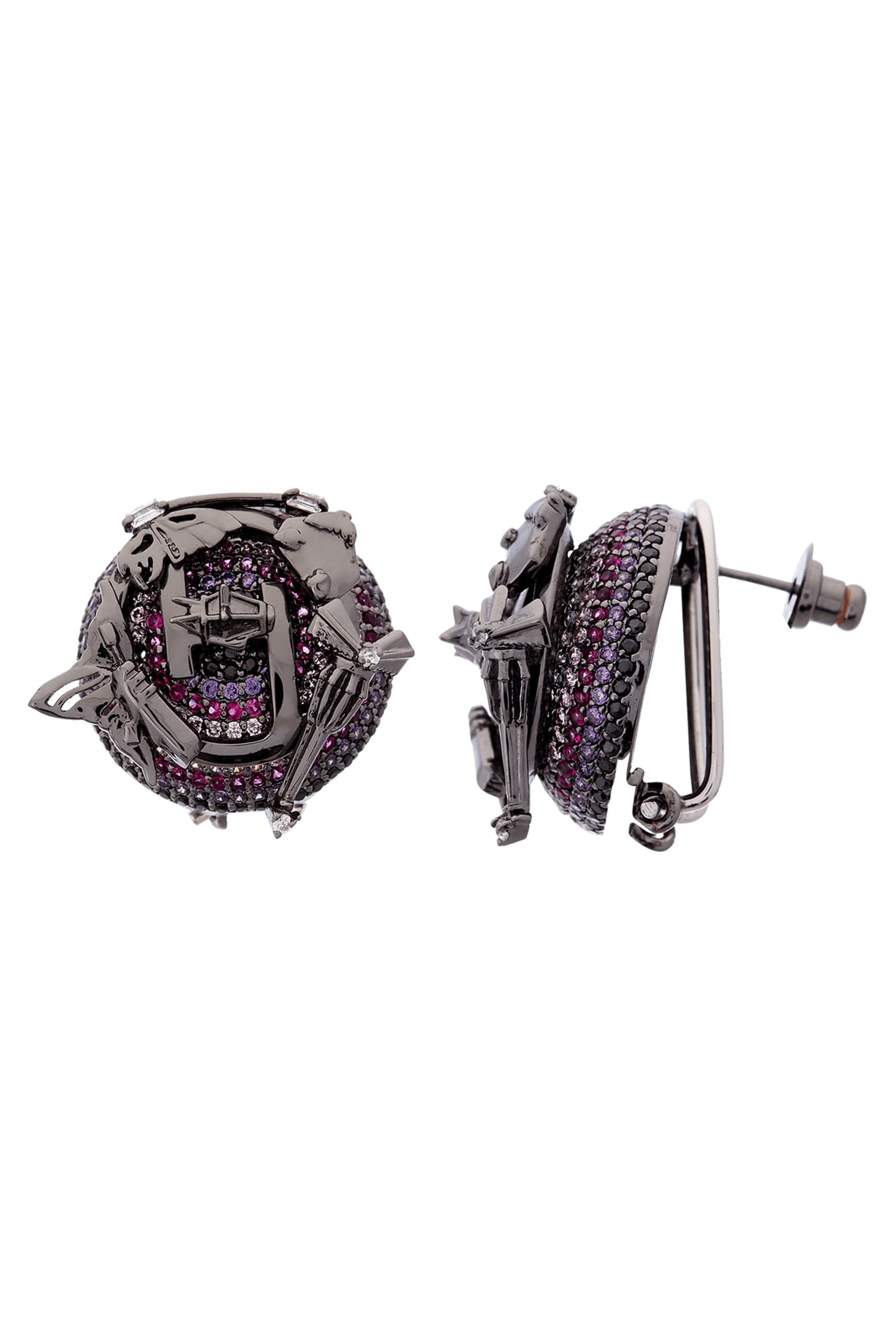 Cutwork Crystal Dome Studs 
