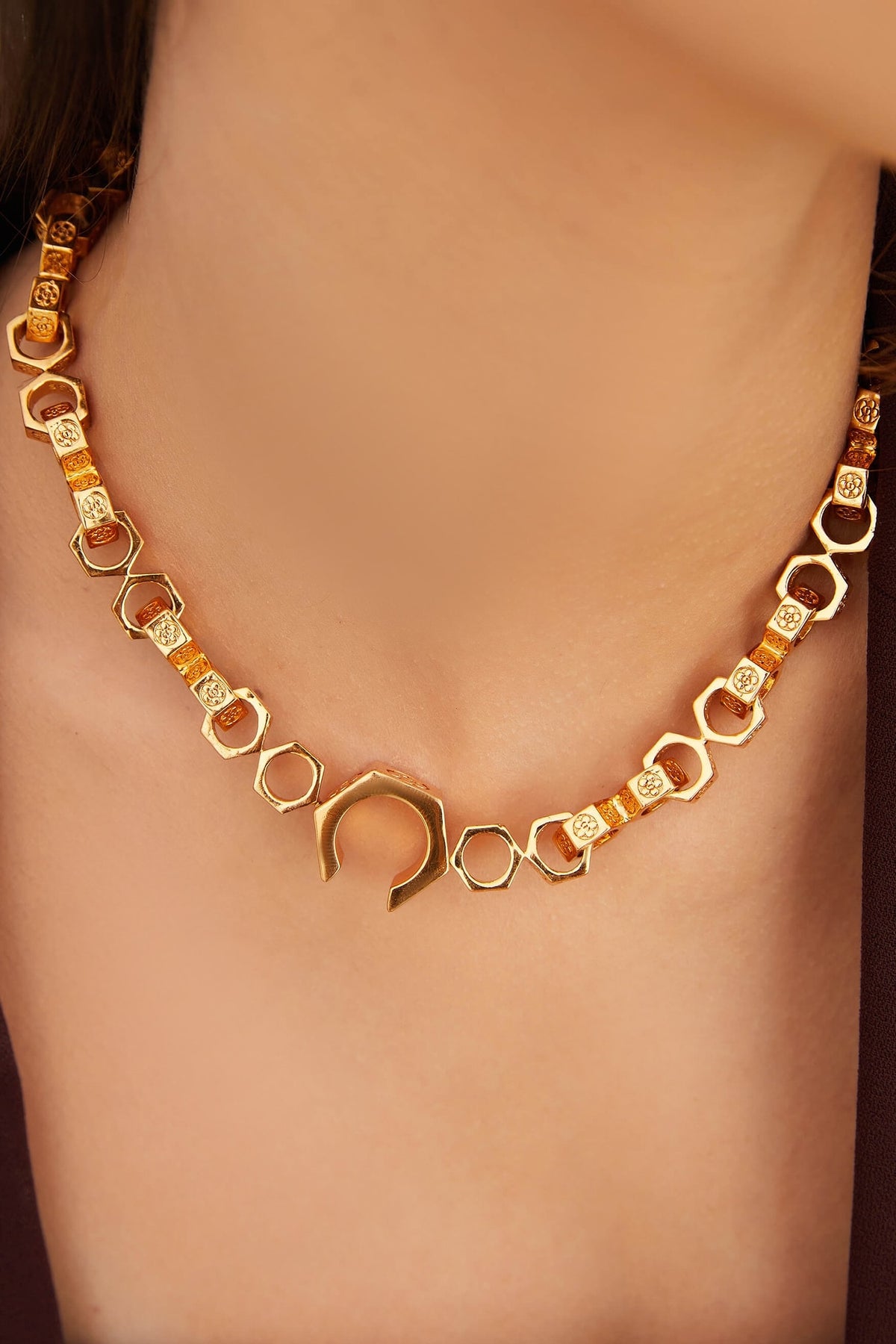 Poppi Bolt Link Necklace 