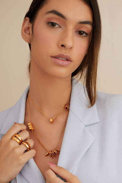 Poppi Bolt Layered Necklace 