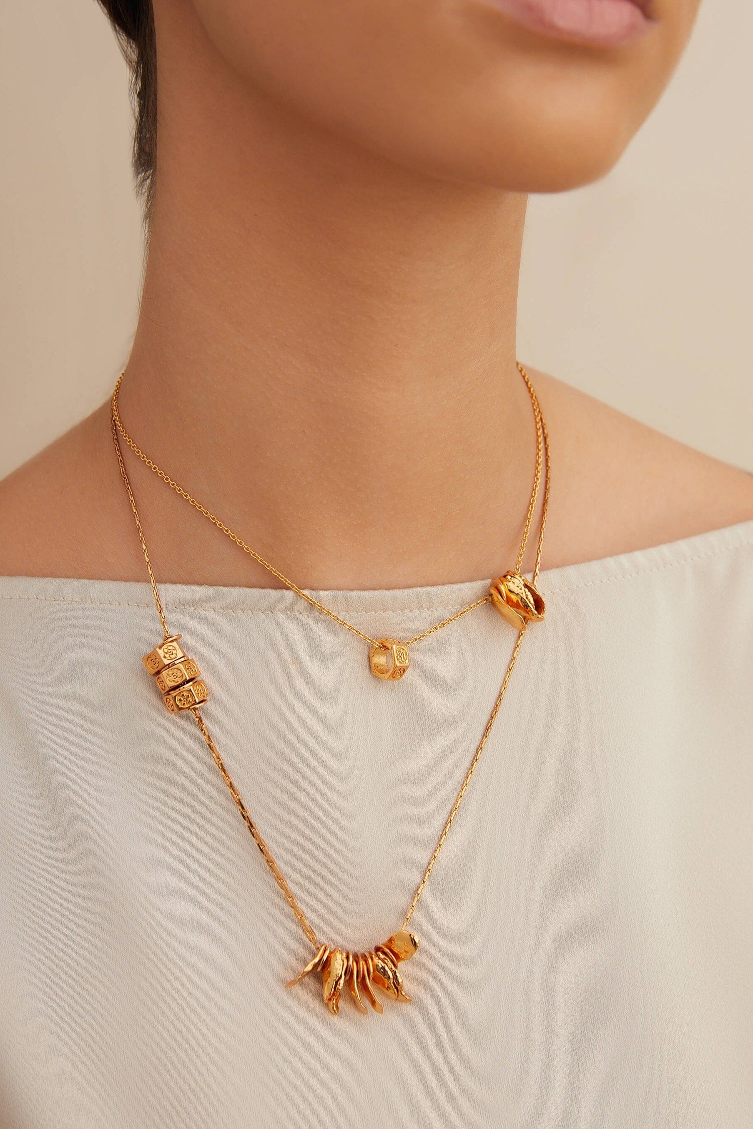 Poppi Bolt Layered Necklace 