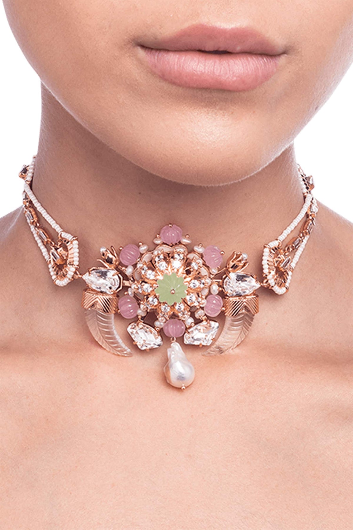Graine De Melon Pendant Choker 