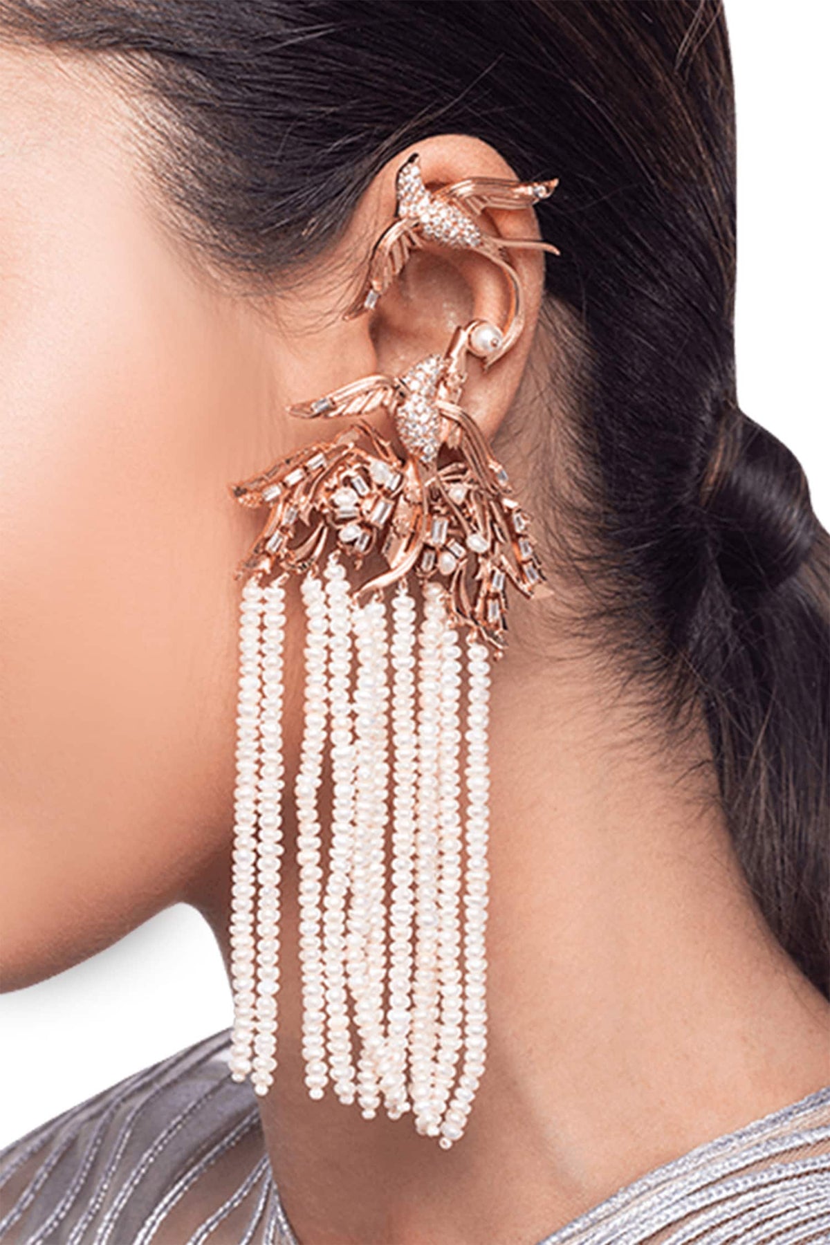 Lophorina Tassel Ear Cuff 