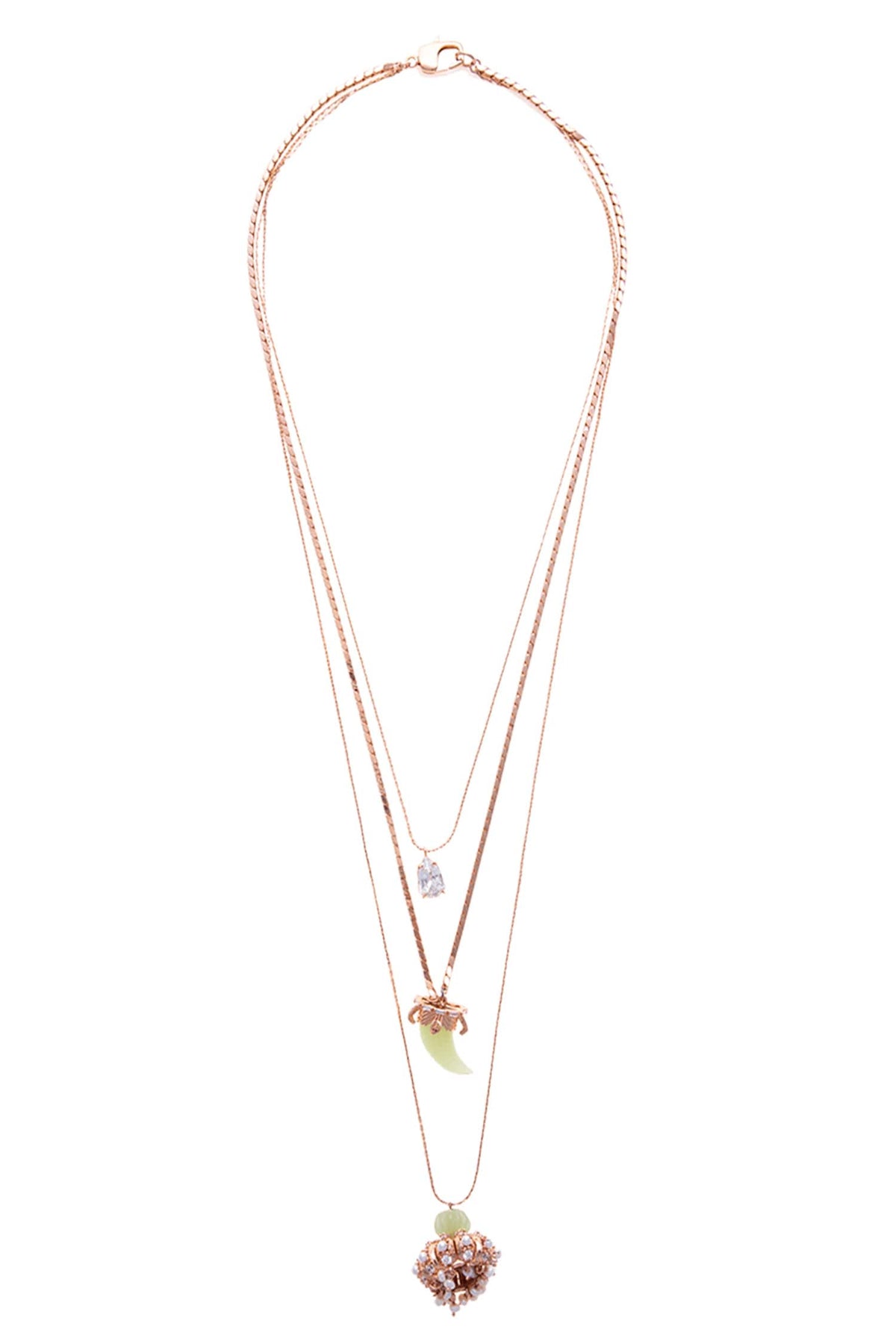 Panthera Pendant Long Necklace 