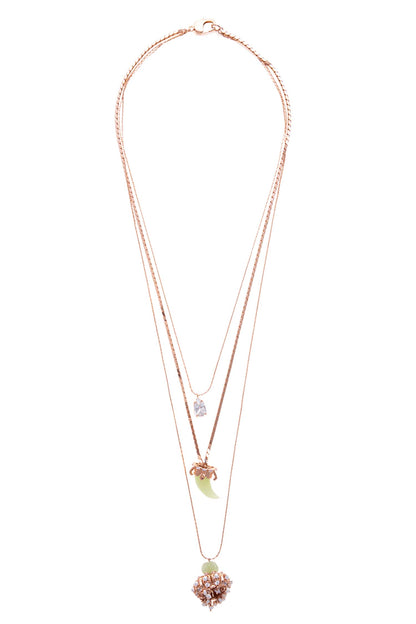 Panthera Pendant Long Necklace 