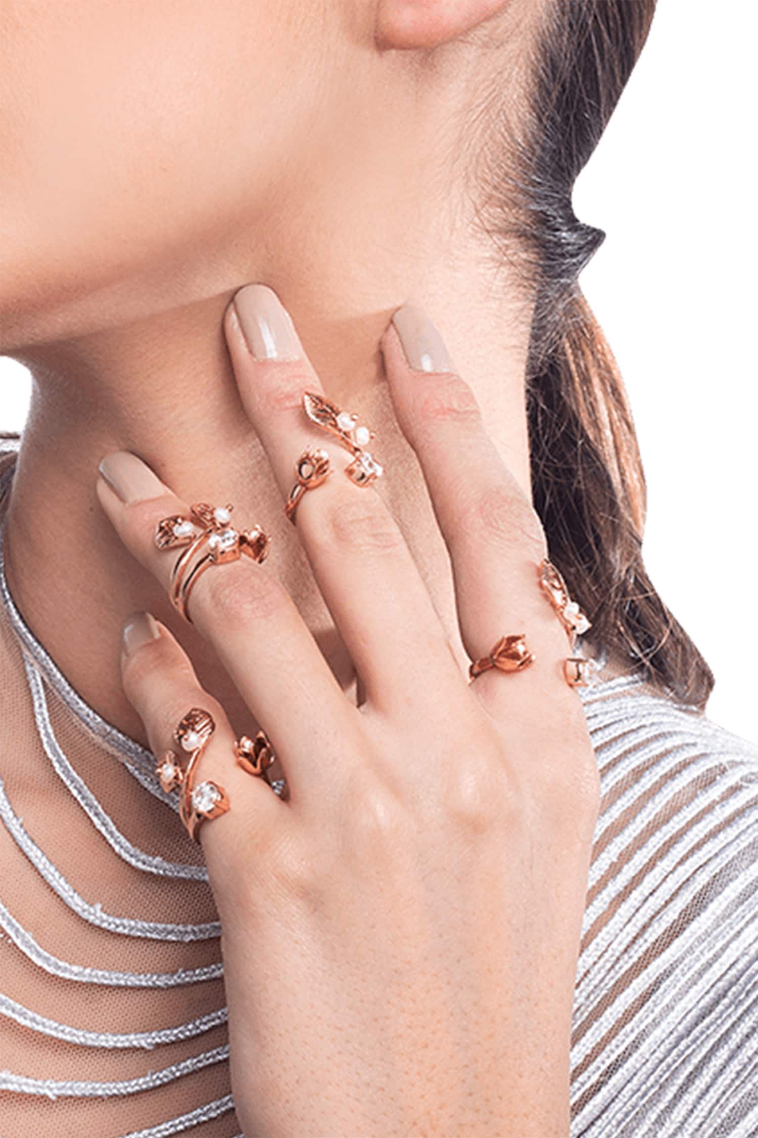 Eternite Rose Midi Ring Single Pc 