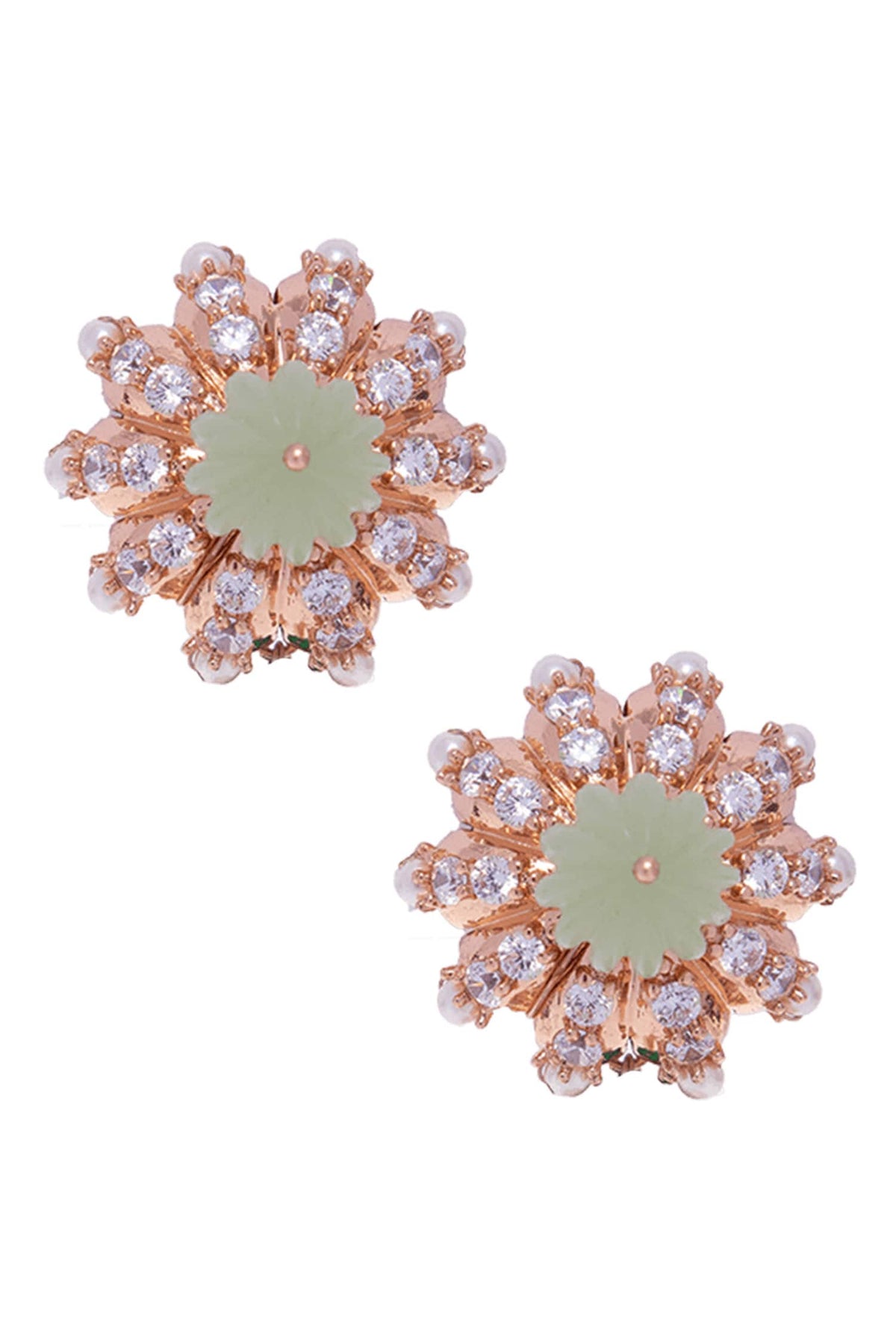 Carved Floral Mini Studs 