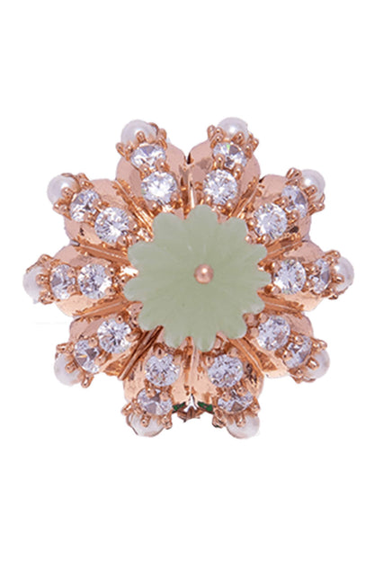 Carved Floral Mini Studs 