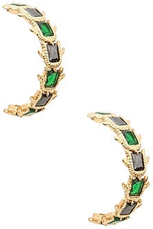 Rose Gold Plated Monochromic Hoop Earrings